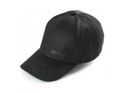 Бейсболка Skoda Baseball Cap Logo, Black/Green от VAG Бейсболка Skoda Baseball Cap Logo, Black/Green