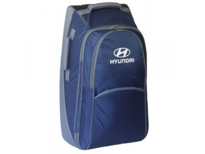 Сумка на колесиках Hyundai Wheeled Bag, Blue, артикул R8480AC008H от MOBIS Сумка на колесиках Hyundai Wheeled Bag, Blue, артикул R8480AC008H